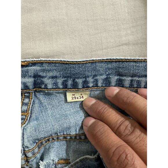 Abercrombie & Fitch Mid-Rise Cut Off Shorts 1892 sz 29 - Picture 4 of 5